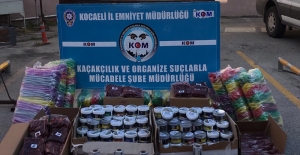 Kocaeli'de 190 kilogram kaçak nargile tütünü yakalandı