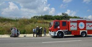 Tekirdağ'da tatil yolunda kaza: 4 yaralı