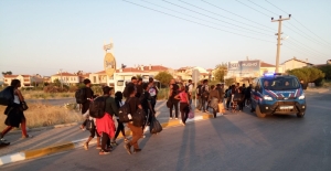 Balıkesir'de 50 düzensiz göçmen yakalandı