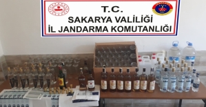 Sakarya'da kaçak içki operasyonu: 1 gözaltı