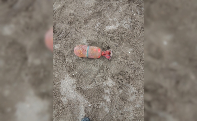 Sakarya'da sahilde patlamamış mühimmat bulundu
