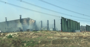 Çorlu'da geri dönüşüm fabrikasındaki yangın