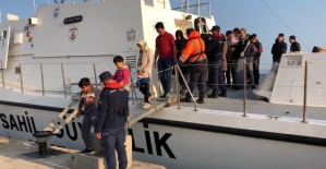 Ege Denizi'nde 42 düzensiz göçmen yakalandı