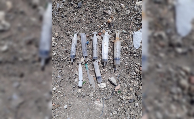 Lüleburgaz'da uyuşturucu iğneler bulundu