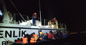 Edirne açıklarında 70 düzensiz göçmen yakalandı