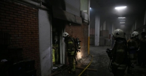 Başakşehir'de iş yeri yangını