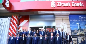Çavuşoğlu, Ziraat Bank Azerbaycan'ın 4. şubesini açtı