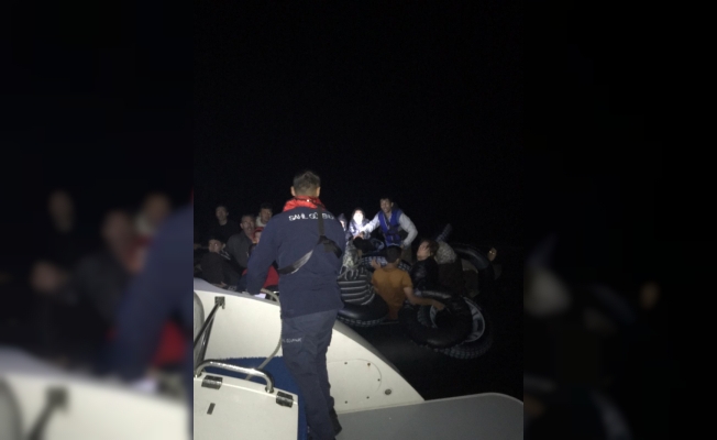Ege Denizi'nde 48 düzensiz göçmen yakalandı