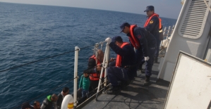 Enez açıklarında 40 düzensiz göçmen yakalandı
