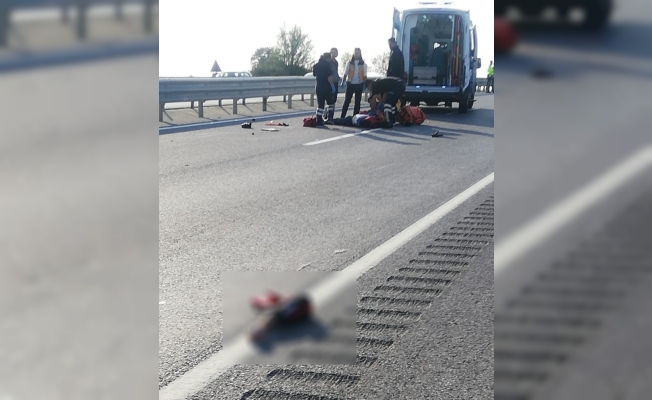Kırklareli'nde devrilen motosikletin sürücüsü öldü