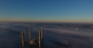 Selimiye Camisi'nde sis manzarası