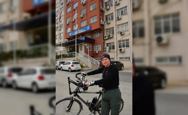 AK Partili başkandan Barış Pınarı Harekatı'na bisikletli destek
