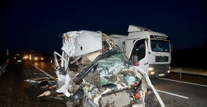 Taraftarları taşıyan minibüs kaza yaptı: 17 yaralı