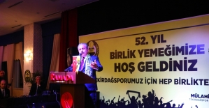 TBMM Başkanı Şentop Tekirdağspor 52. Yıl Birlik yemeğine katıldı