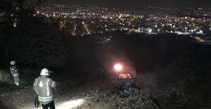 İstanbul'da ormanlık alanda araç yangını