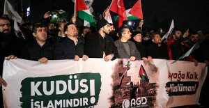ABD'nin sözde Orta Doğu barış planı İstanbul'da protesto edildi