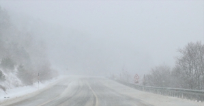 Kırklareli'nde yüksek kesimlerinde yoğun kar yağışı etkili oluyor