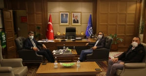 KBC Kurucu Başkanı Çağlar'dan Akhan'a ziyaret
