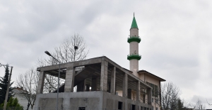 Osmangazi'de TOKİ Camii'nde çalışmalar sürüyor