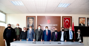 Malatya'da Başkan Gürkan'dan gazetecilere ziyaret