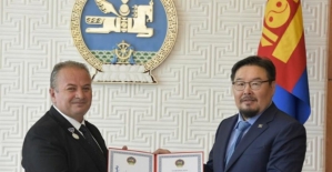 Moğolistan'dan Türkiye'ye 'dostluk madalyası'
