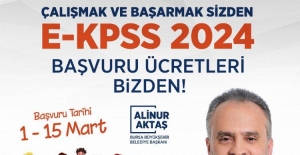 Bursa'da EKPSS başvuru ücretleri de Büyükşehir’den
