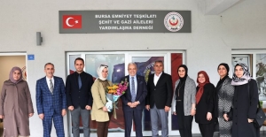 Bursa Nilüfer'de Başkan Özdemir'den şehit yakınları ve gazilere ziyaret
