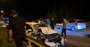 Düzce'de kaza 2 yaralı 
