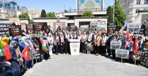 AK Kayserili kadınlar Gazze için toplandı