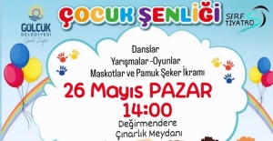 Gölcük Belediyesi Çocuk Şenliği pazar günü Çınarlık Meydanı'nda