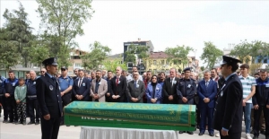 İnegöl'de vefat eden zabıta memuru Şengün için tören düzenlendi