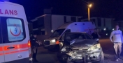Düzce'de 2 otomobilin çarpıştığı kazada 4 kişi yaralandı 